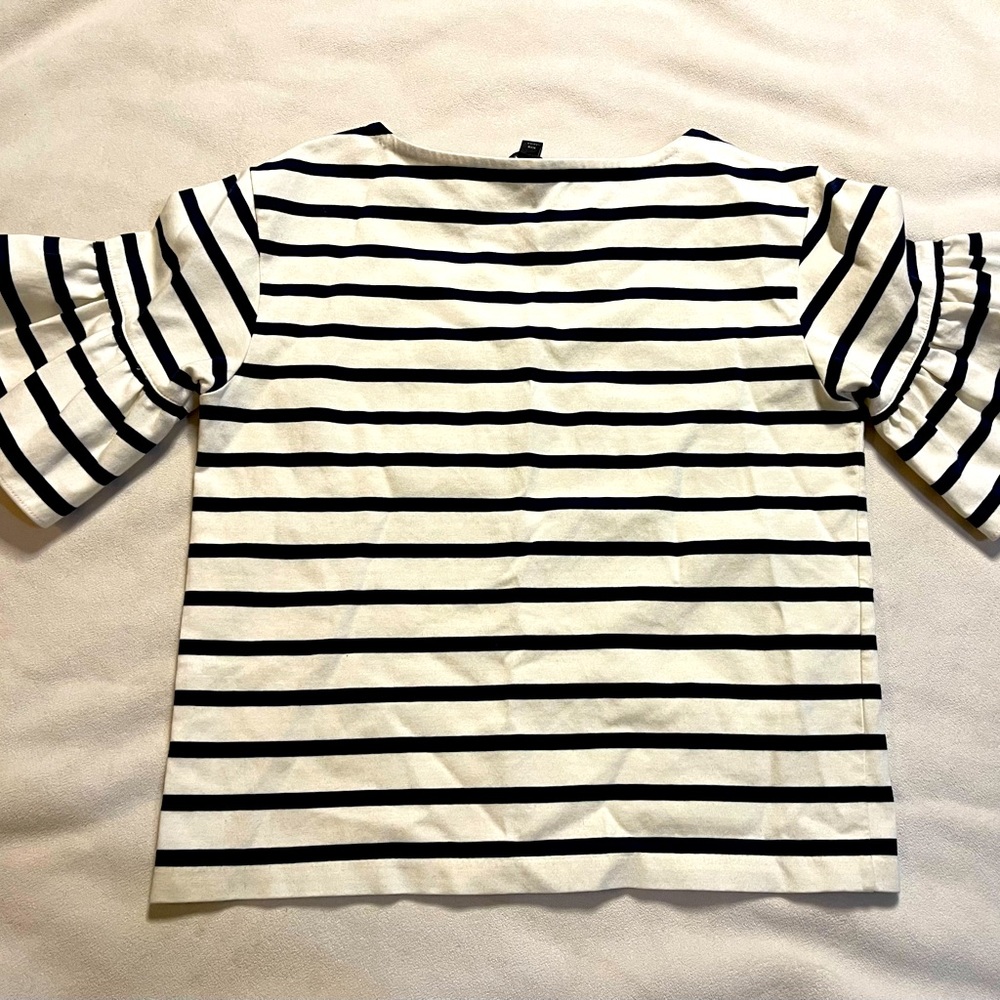 EUC J. Crew Striped‎ Top - Picture 2 of 6